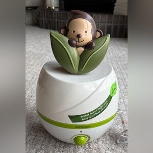 Kidsline Peek-A-Boo Monkey White and Lime Electric Humidifier / Diffuser